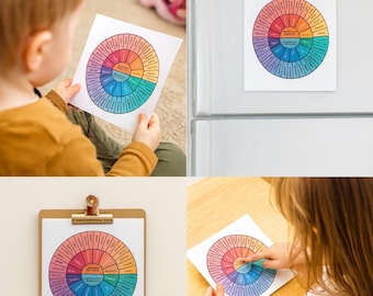 Feelings Wheel Chart: Children's Emotion Identification