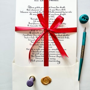 Carta de caligrafía manuscrita, Carta escrita a mano, Carta de amor escrita a mano, Caligrafía personalizada, Carta de propuesta de caligrafía, Carta a mano