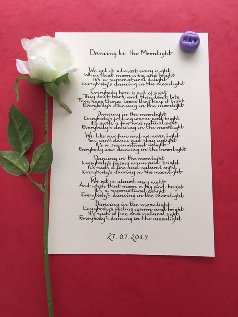 Dancing In The Moonlight Lyrics