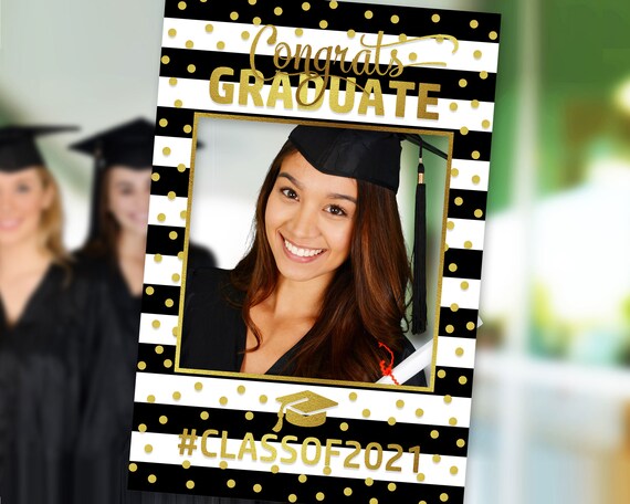 Printable Graduation Photo Booth Frame Class Of 21 Etsy Printable Graduation Photo Booth Frame Class Of 21 Etsy