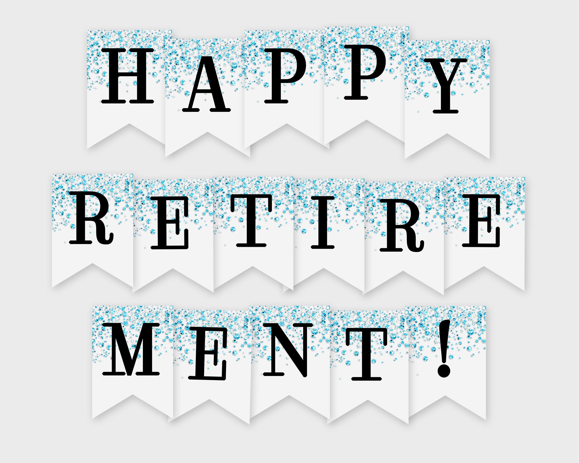 Happy Retirement Printable Banner Blue Confetti Glitters Printable PDF, DIY Print, Instant Download / 4CG - Etsy happy-retirement-printable-banner-blue-confetti-glitters-printable-pdf-diy-print-instant-download-4cg-etsy