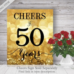 50th Birthday Hershey Kisses Labels, Birthday Candy - Sparkle Gold ...