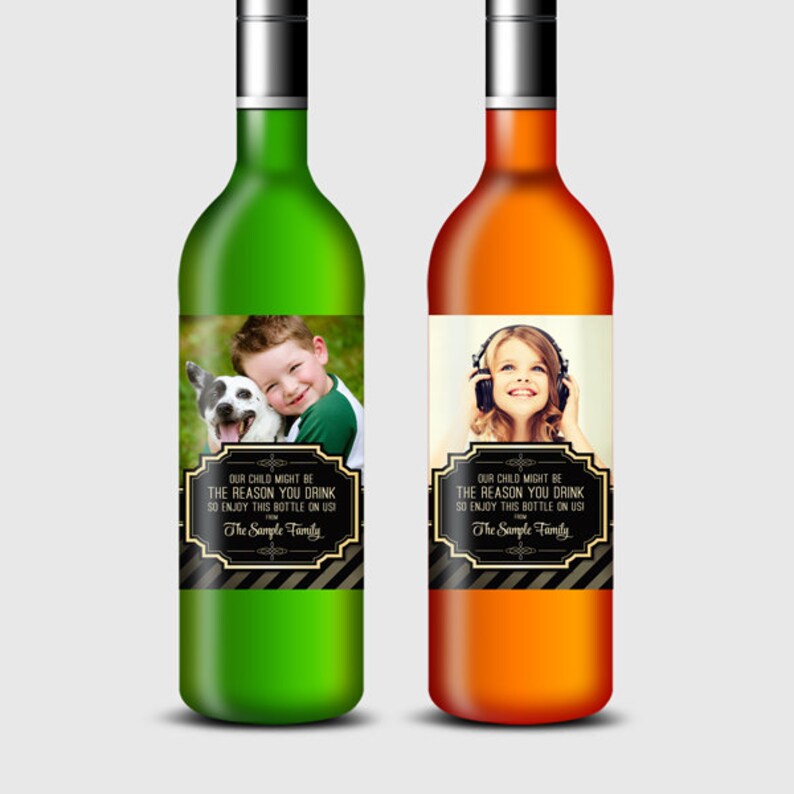 Autres mariage cadeau de graduation Vin blanc personnalisé ...
