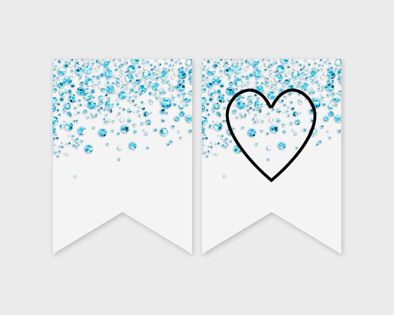 Unique Party Striscione 80° Compleanno Glitz – Blu E Argento Con Numeri 80 (2,74 M)