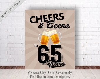 3dRose Gartenflagge "Cheers To 65 Years" - 30,5x45,7 Cm, Rot, Aus Polyester