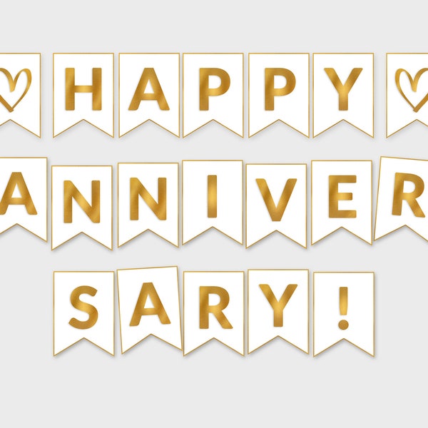 Anniversary Banner - Etsy