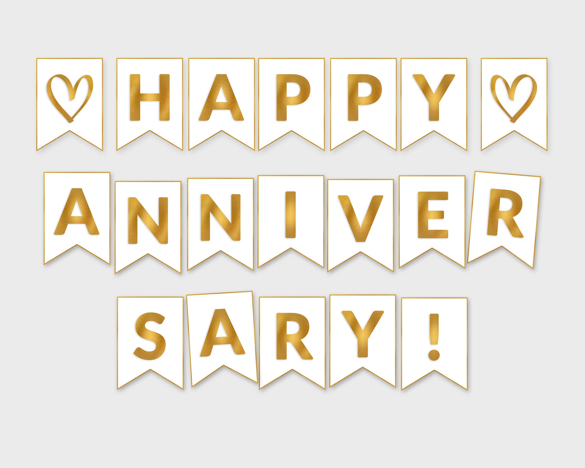 Happy Anniversary Banner Printable Happy Anniversary Banner Printable 