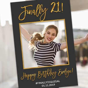 Finally Legal 21st Birthday Photo Booth Frame Printable Etsy Finally Legal 21st Birthday Photo Booth Frame Printable Etsy