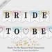 Bride to Be Printable Banner Blue Confetti Glitter Bridal - Etsy