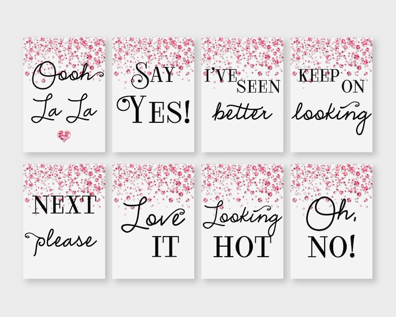 I Said Yes to the Dress Wedding Dress Shopping Paddle Signs Etsy