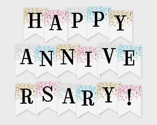 Striscione Per 10° Compleanno Ragazzo: Bandierine Blu Con Scritta 'Happy 10th Birthday', Glitterato, Lunghezza 3m, Decorazione Feste