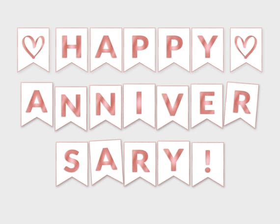Happy Anniversary Banner Template