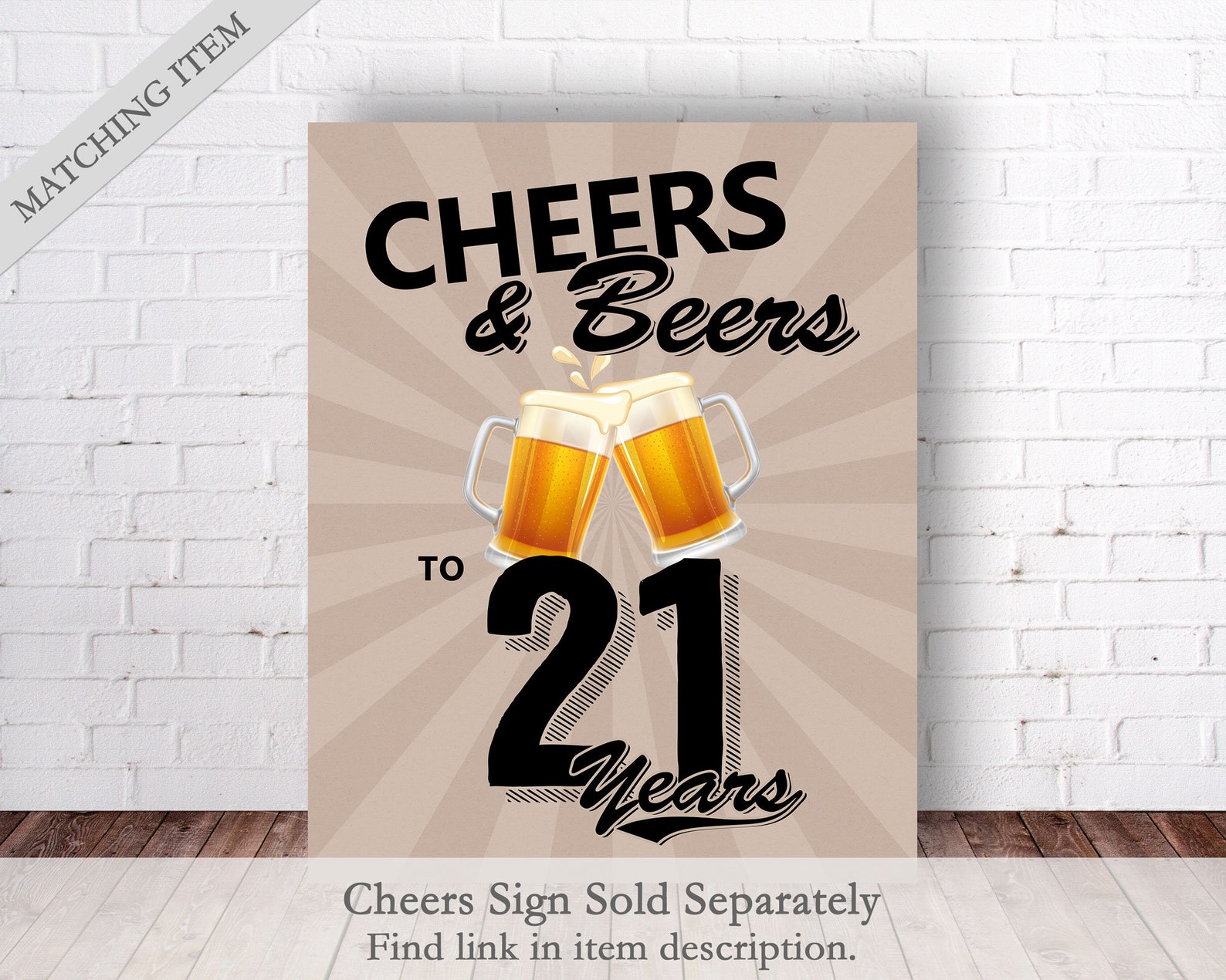 printable 21st birthday beer labels kraft papers 21st etsy