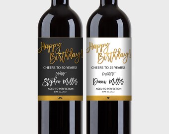 Wine Bottle Labels - Etsy