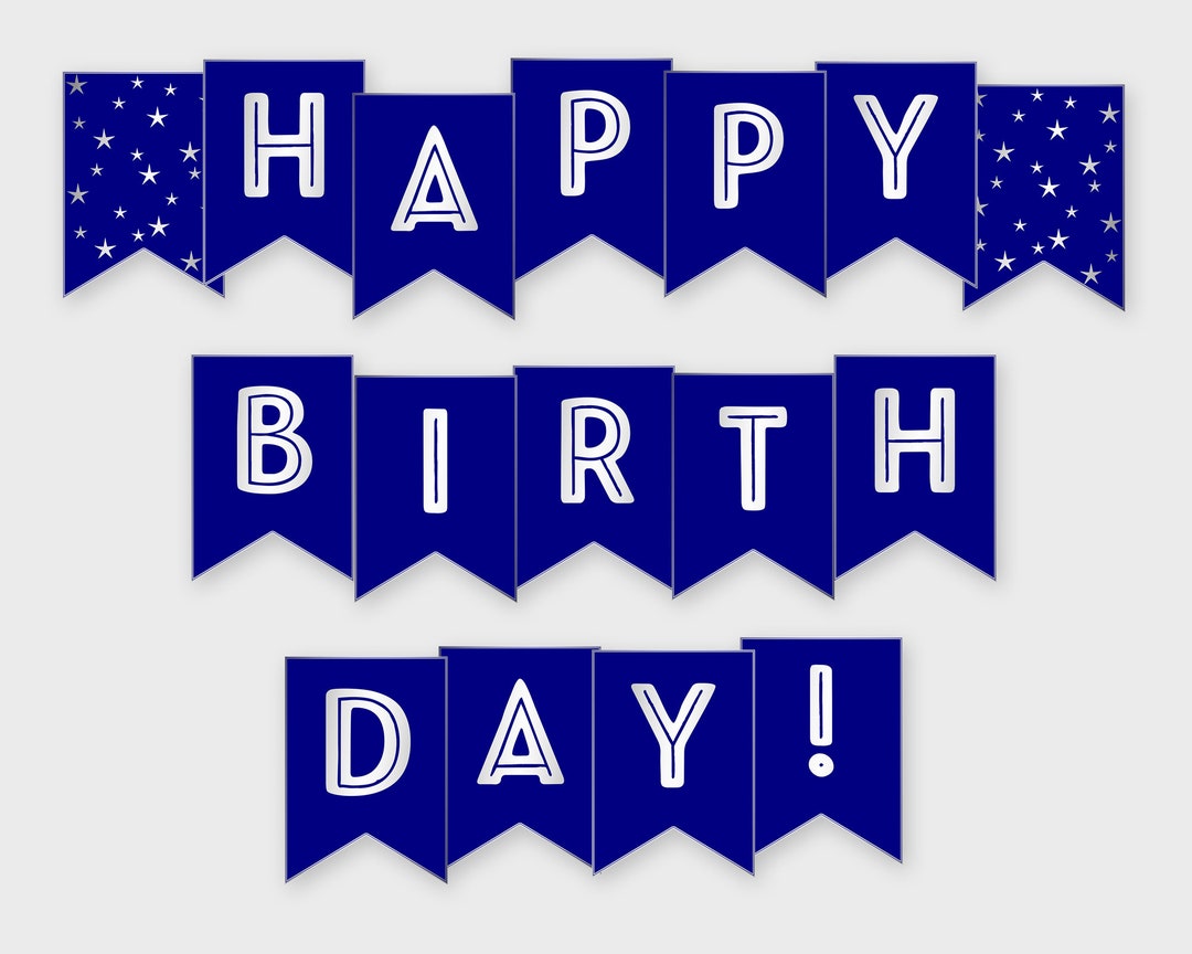happy-birthday-printable-banner-navy-silver-birthday-party-printable-pdf-diy-print-instant-download-gwr-etsy