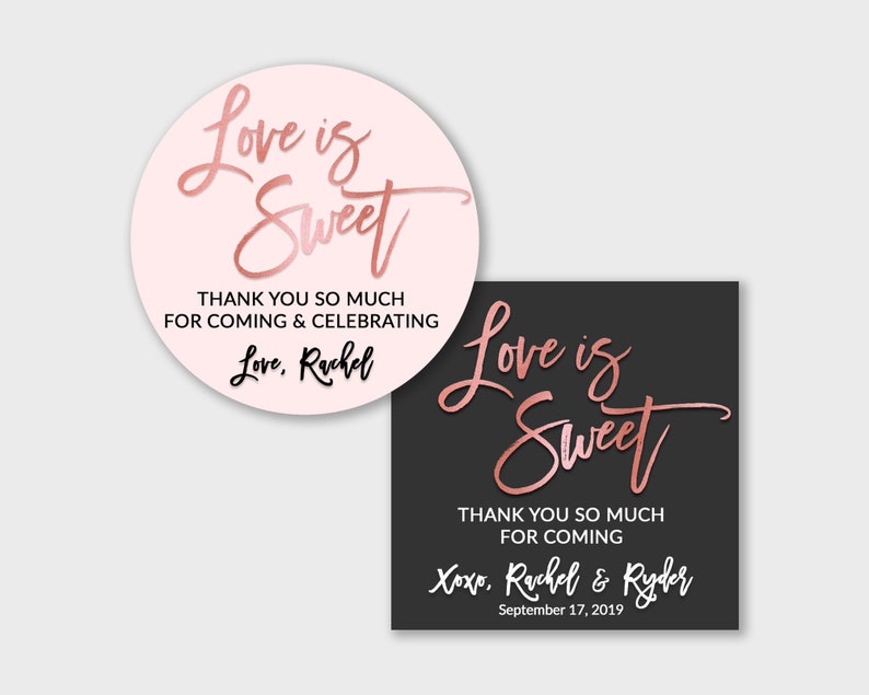 Love is Sweet Stickers Love is Sweet Labels Wedding Etsy