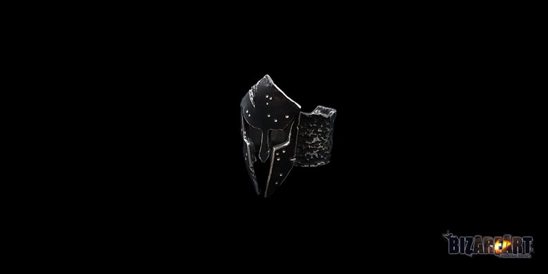 Spartan Jewelry Spartan armor Medival Helmet Spartan Ring Spartan Helmet Silver Spartan Ring Spartan,How its made Video Disc included