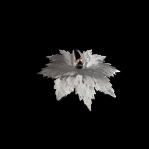 Silber Ahornblatt Anhänger Kleines Ahornblatt Silber Blatt Schmuck Silber Ahornblatt Minimal Ahornblatt Geschenk für sie