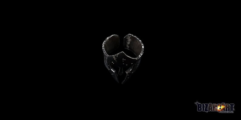 Spartan Jewelry Spartan armor Medival Helmet Spartan Ring Spartan Helmet Silver Spartan Ring Spartan,How its made Video Disc included