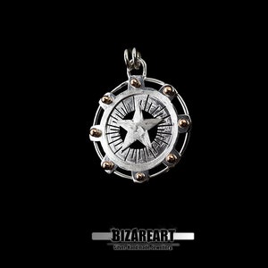 Star pendant, Silver Star necklace, Star, Celestial jewellery, Silver star pendant, Celestial pendant, How it&#39;s made Video Disc included