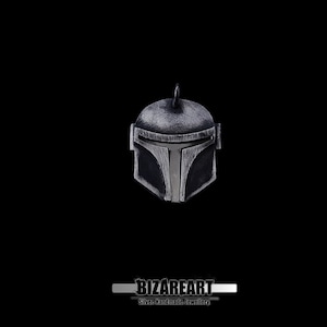 Boba Fett Helmet Pendant Mandalorian Armor Boba Fett Cosplay Silver