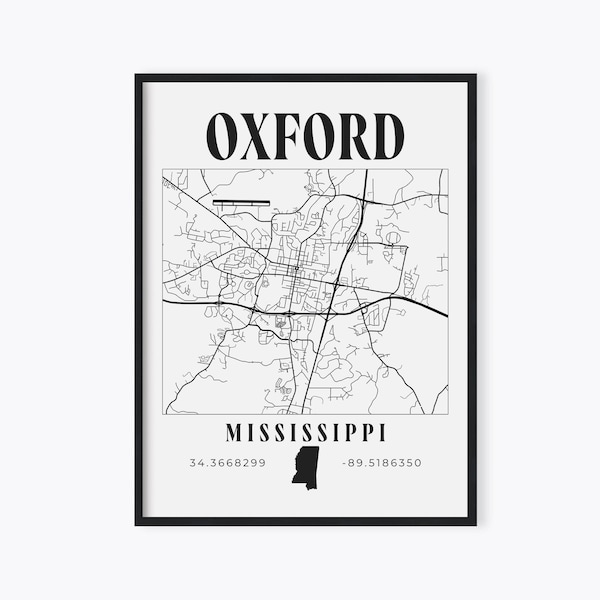 Oxford Mississippi Wall Art Etsy
