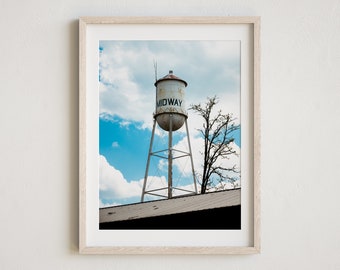 Midway Kentucky Photo, Midway Water Tower, Midway Photo, Kentucky Wall Art, Historic District, Small Town Photography, Midway KY