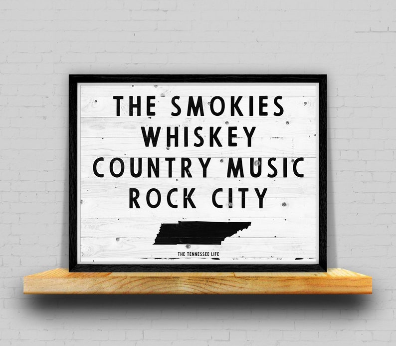 Tennessee Life Print Tennessee Wall Art Tennessee Decor Etsy