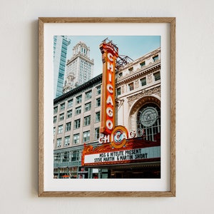 Chicago Theatre, Chicago Photography, Downtown Chicago Print, Chicago Illinois, Chicago Wall Art, North State Street, Chicago Landmark