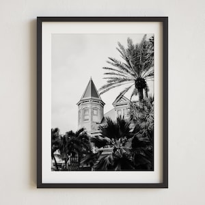 Key West Photo, Southernmost House, Black and White Print, Key West House, Florida Keys, Key West, Florida, Key West Photography