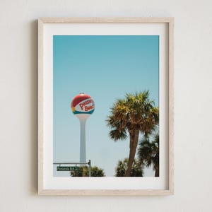 Pensacola Beach Photo, Pensacola Beach Water Tower, Coastal Decor, Pensacola Print, Gulf Coast Wall Art, Pensacola Beach Florida, Travel Art