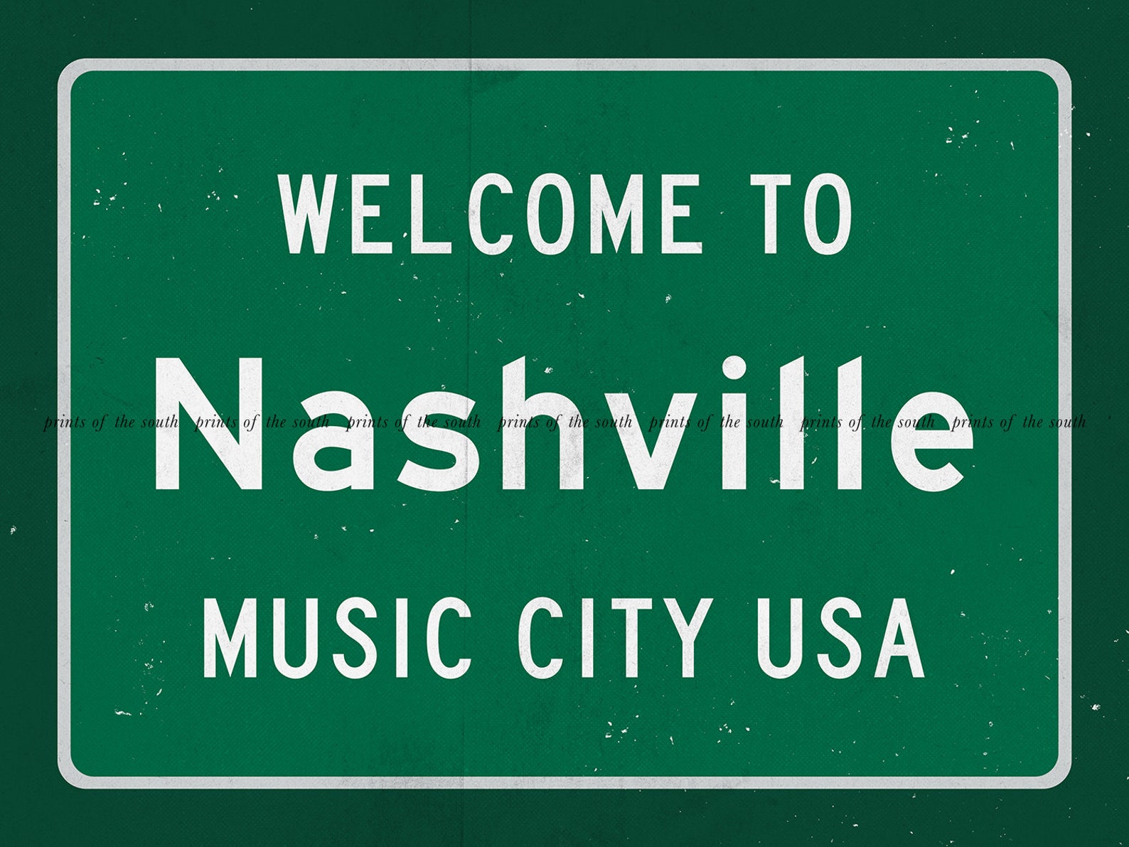 Nashville Sign Nashville Print Nashville Road Sign Etsy España