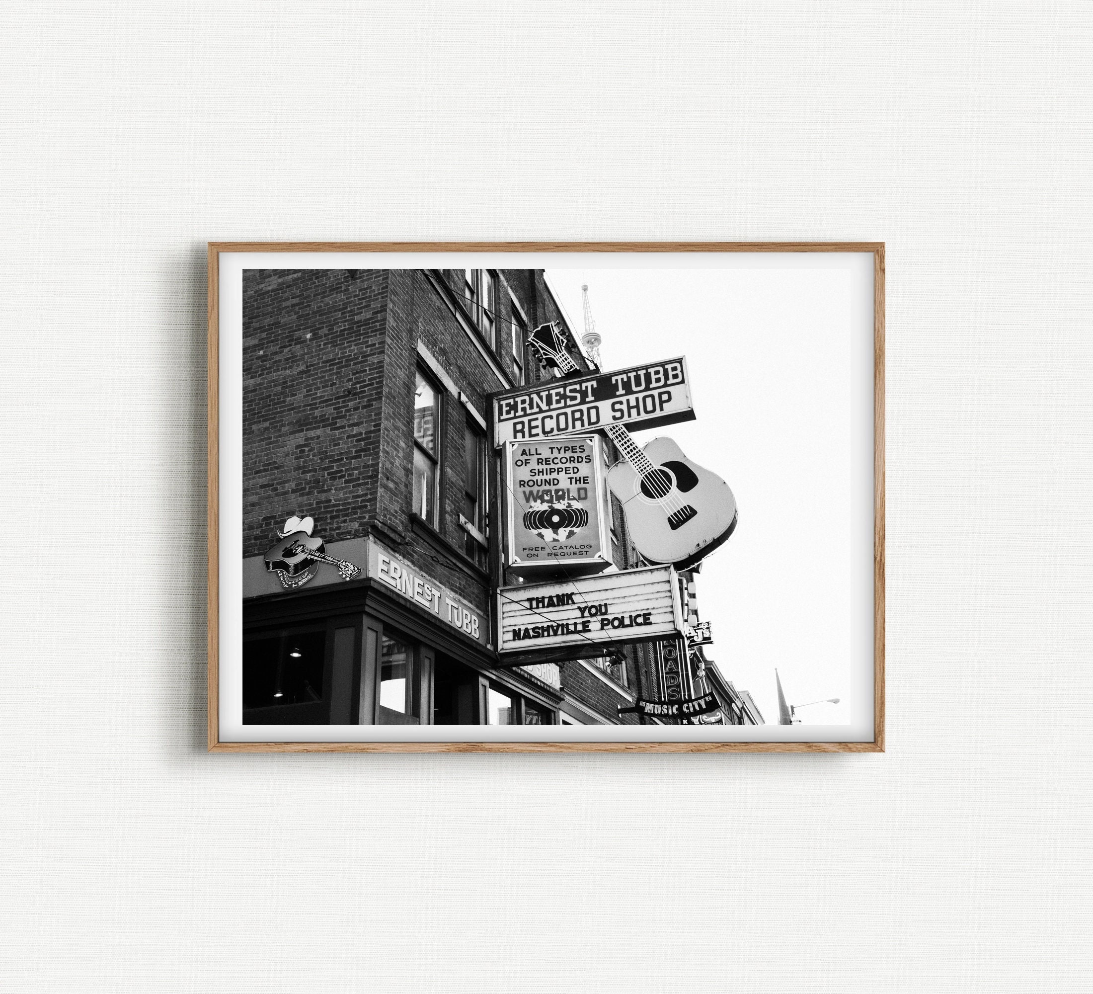 Downtown Nashville Nashville Photo Nashville Police Ernest - Etsy