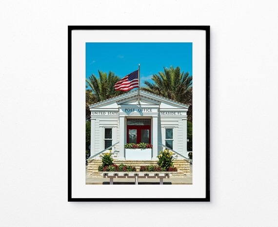 Seaside Post Office Seaside Photography Seaside Florida - Etsy