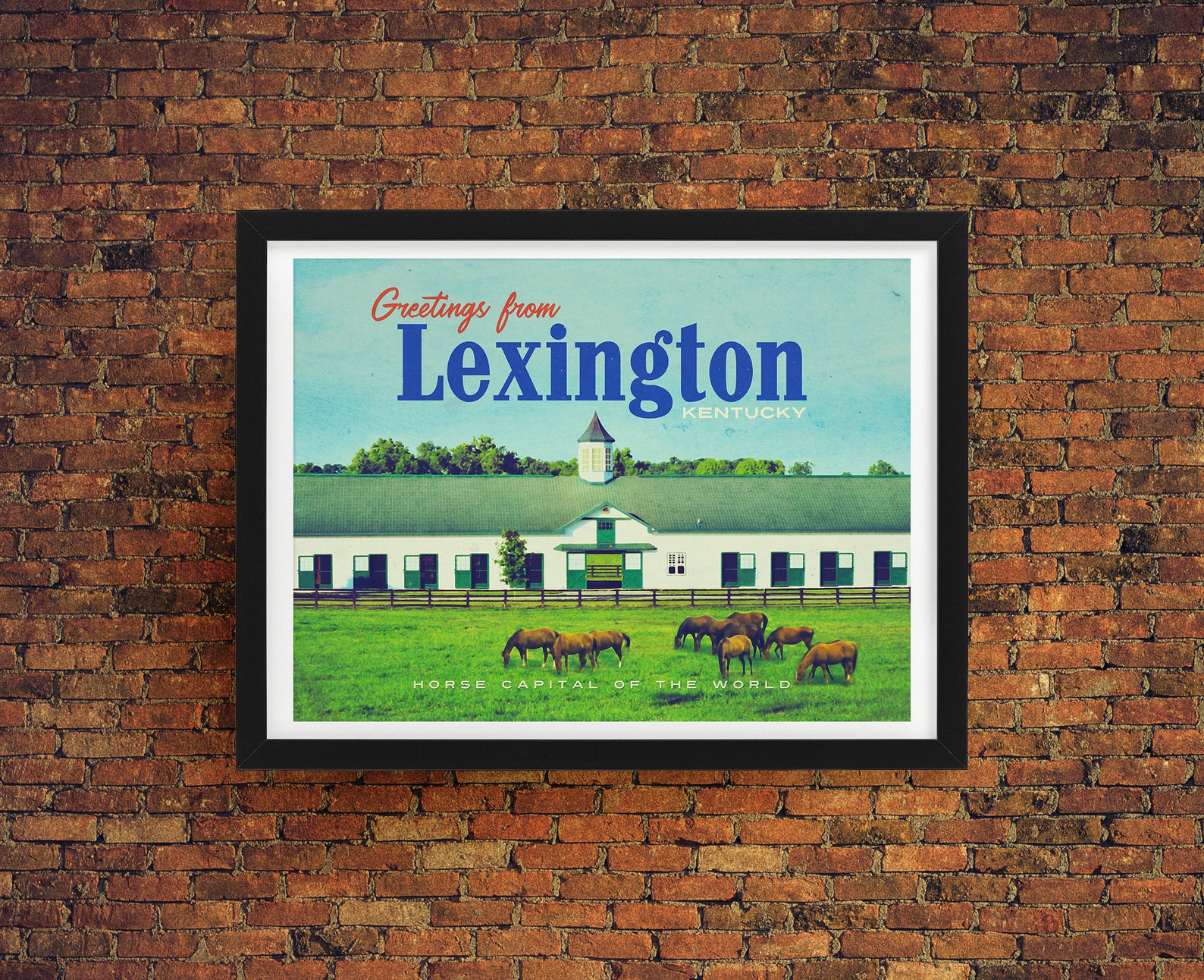 Lexington Kentucky Wall Art Lexington Decor Horse Farm Etsy