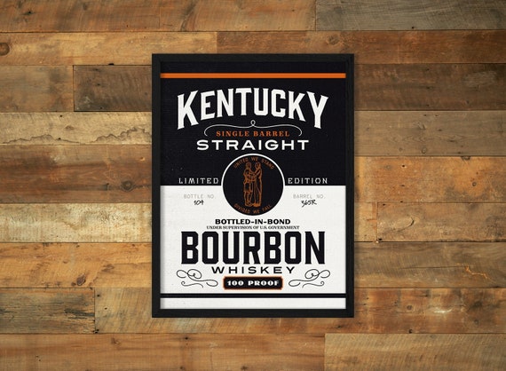 Kentucky Bourbon Print Kentucky Print Bourbon Print Man | Etsy