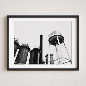 Sloss Furnaces, Birmingham Photo, Alabama Photography, Birmingham Print, Black and White Birmingham, Magic City, Sloss Furnace Photograph