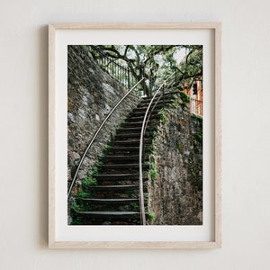 Savannah Photo, Savannah Georgia, Savannah Steps, Savannah Print, Historic Savannah Wall Art, River Street, Savannah GA Photography