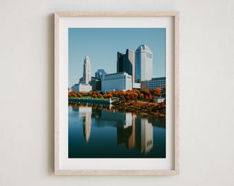 Columbus Ohio Print, Columbus Photo, Downtown Columbus Photo, Columbus Skyline Print, Ohio Wall Art, Ohio Photography