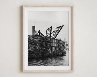 Fotografía de Chicago, Puente St. Charles Air Line, Torre Sears, Río Chicago, Monumento Histórico