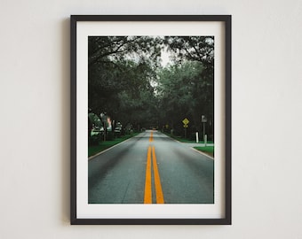 Fotografía impresa de la carretera del condado 30A, autopista 30-A, costa del Golfo de Florida, Seacrest, Rosemary, Inlet Beach