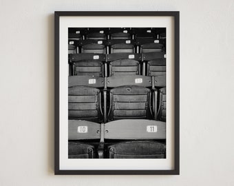 Kentucky Photography, Black and White Photo, Stadium Seating, Horse Track Decor, Lexington Kentucky Wall Art Print
