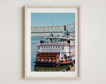 Louisville Photography, Belle of Louisville Photo, Louisville Print, Kentucky Photography, Ohio River, Louisville Photo, Kentucky Decor