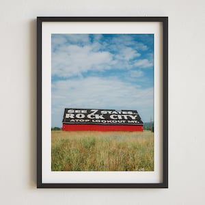 See Rock City Barn Photo, Vintage Barn Ad, Rock City Barn Photography, Tennessee Barn Photo, Roadside Barn Photo, Rural America Photo