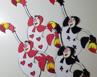 Alice in Wonderland Card Soldiers: Queen of Hearts Decoration