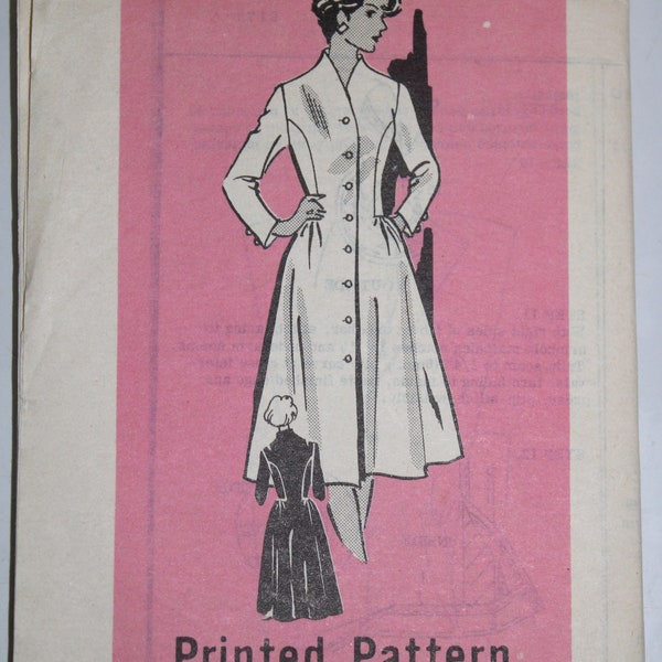 Mail Order Pattern ~ Women's Mail Order Pattern 9175 ~ Size 20 ~ 1950s Women's Dress