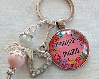 Mom, Mother's Day, Keychain, Birthday, Gift