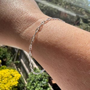 silver mariner link delicate bracelet