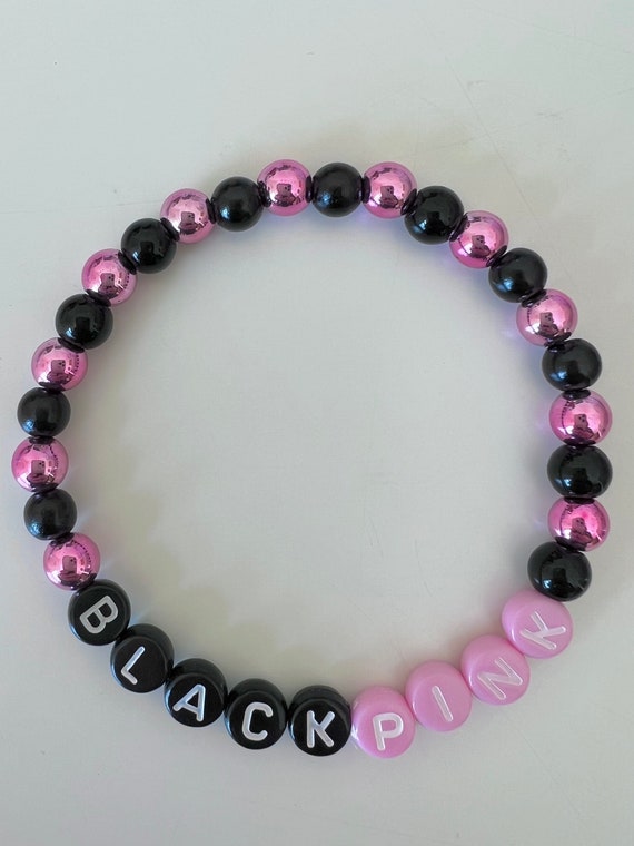 Blackpink Glass Bead Stretch Bracelet - Etsy
