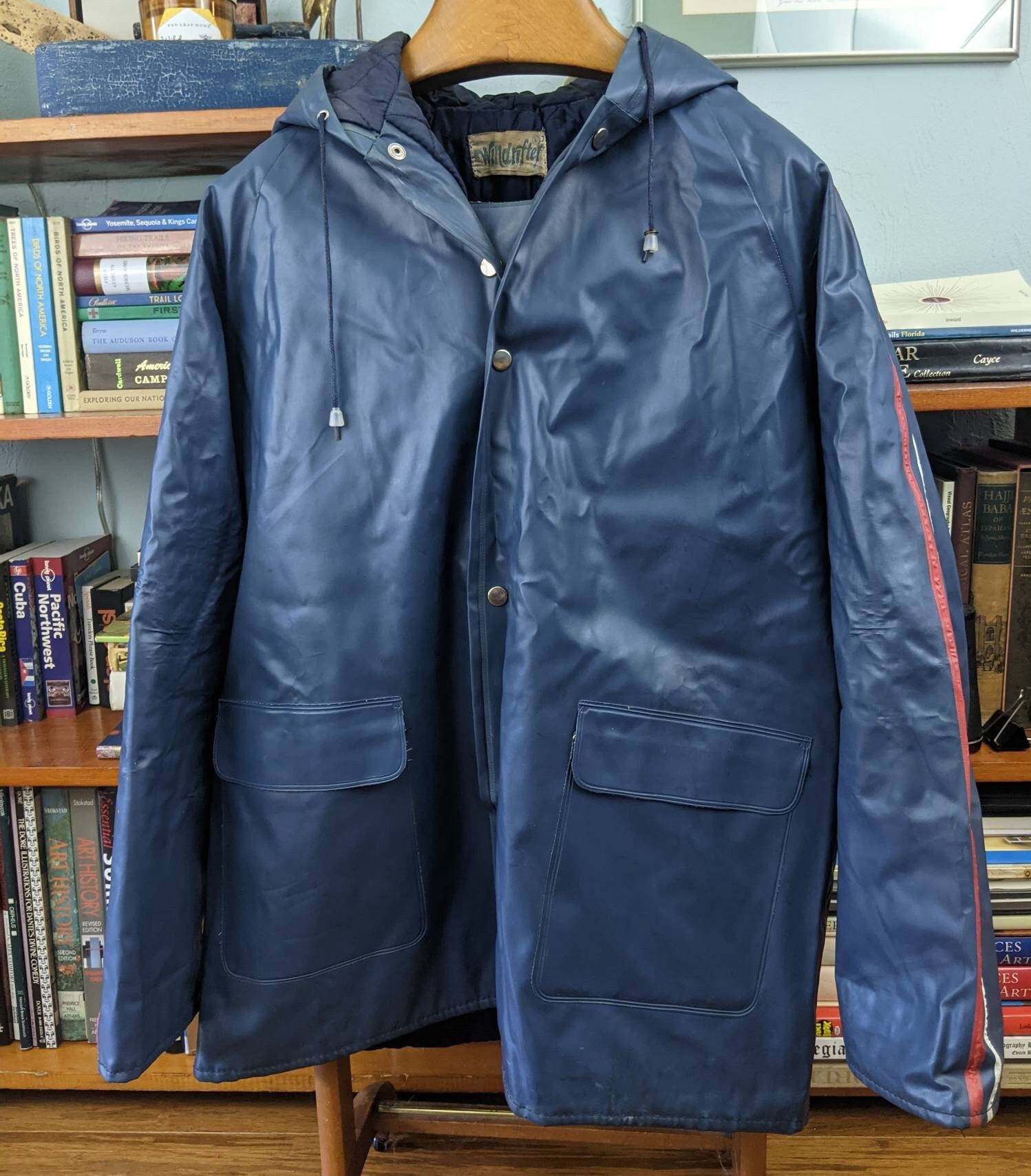 Vintage 1970 WINDRIFTER Pvc Vinyl Insulated Postman Jacket 